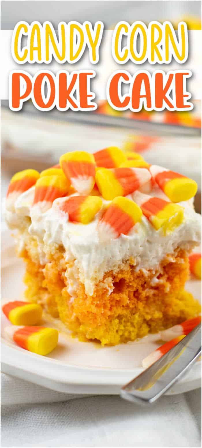 Candy Corn Poke Cake Far From Normal