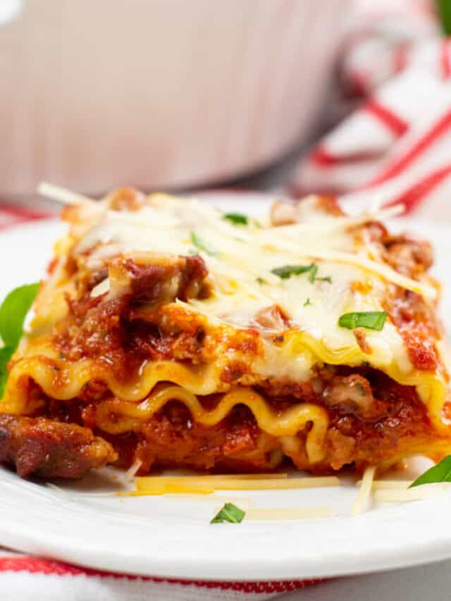 Lasagna Roll Ups with Meat Sauce - Far From Normal