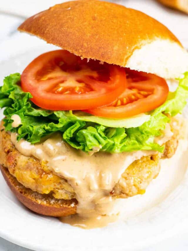 Chicken Bacon Ranch Burgers - Far From Normal