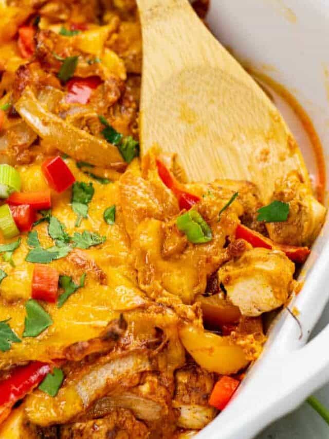 Chicken Fajita Casserole Far From Normal