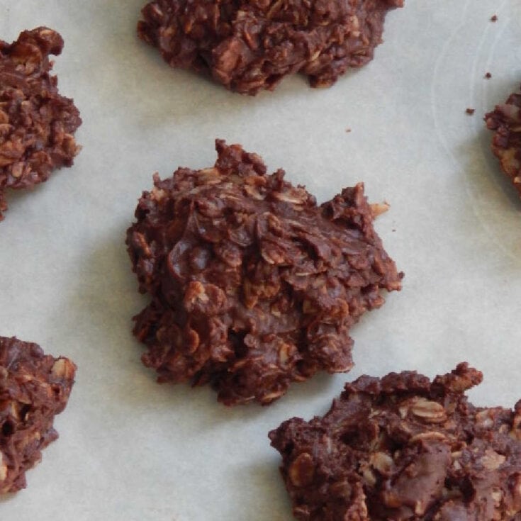 Healthy Chocolate Oatmeal No Bake Cookies