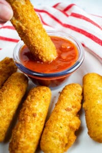 Easy Air Fryer Frozen Mozzarella Sticks